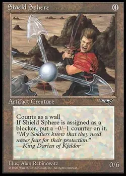 "Shield Sphere" - Magic The Gathering Card - Alliances - Image 1
