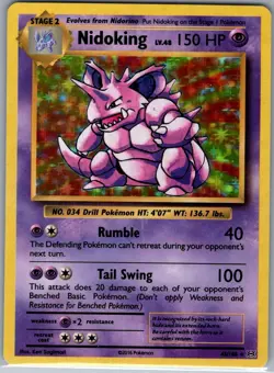Nidoking 45/108 Holo XY - Evolutions - Pokemon Card - NM - Image 1