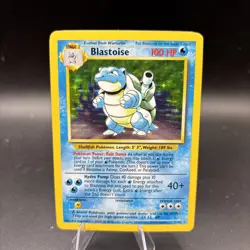 Pokemon TCG Blastoise Base Set 2/102 Holo Unlimited Holo Rare Card LP/NM Vintage - Image 1