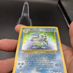 Pokemon TCG Blastoise Base Set 2/102 Holo Unlimited Holo Rare Card LP/NM Vintage - Image 5