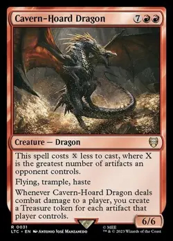 MTG ~ Cavern-Hoard Dragon ~ Lord of the Rings Commander ~ NM - Image 1