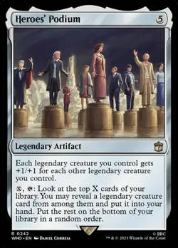 MTG Heroes' Podium - Foil, Doctor Who, Moderately Played, English - Image 1