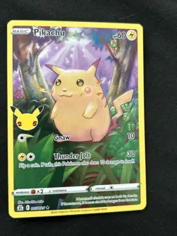 2021 Pokemon Pikachu Holo Birthday Celebrations - Image 1