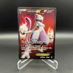 Pokemon Mewtwo EX Full Art TCG XY Breakthrough Card 158/162 Near Mint - Image 1