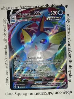 Pokemon Vaporeon VMAX 030/203 Evolving Skies NM - Image 1