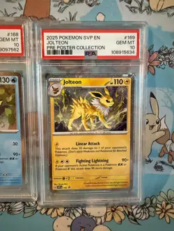 Pokemon Prismatic Evolutions Flareon Vaporeon Jolteon Promo PSA 10 Set (3) - Image 4