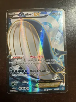 Wailord EX 147/160 Pokemon TCG Primal Clash HEAVY DMG - Image 1