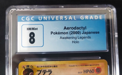 2000 Pokemon Japanese Awakening Legends Aerodactyl Holo CGC 8 NM/MINT - Image 3