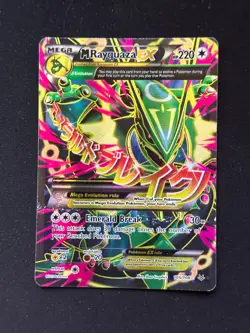 Pokemon TCG M Rayquaza EX 105/108 Roaring Skies Full Art Ultra Rare Holo LP - Image 1