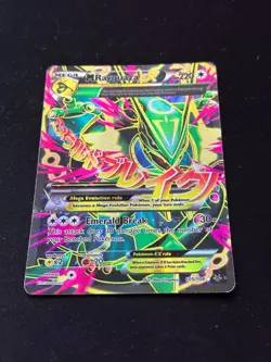Pokemon TCG M Rayquaza EX 105/108 Roaring Skies Full Art Ultra Rare Holo LP - Image 2