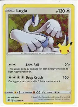 Pokemon TCG - Celebrations - Lugia - 022/025 - Holo Rare - Image 1