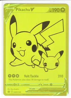 Pokemon TCG - 2021 Black Star Promo - Pikachu V - SWSH145 - Image 1
