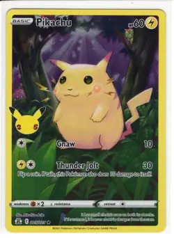Pokemon TCG - Celebrations - Pikachu - 005/025 - Full Art Rare - Image 1