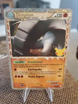 Donphan 107/123 Celebrations Classic 2021 Rare Holo Foil Pokemon TCG Card - NM - Image 1