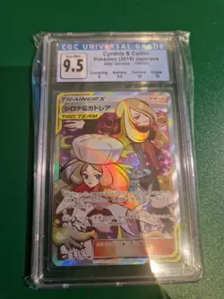 2019 POKEMON JPN SUN & MOON ALTER GENESIS 106 FULL ART/CYNTHIA & CAITLIN CGC 9.5 - Image 1