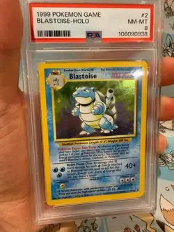 Blastoise Pokemon Base Set Holo 1999 Wizards of The Coast (WOTC) 2/102 PSA 8 - Image 4