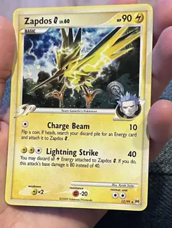 Pokemon TCG Platinum Arceus 2009: Zapdos G #12/99 Rare Holo, Near Mint condition - Image 1
