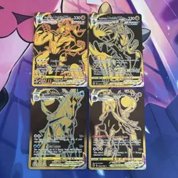 Pokemon TCG | Mixed Sets TG English Gold Secret Rare X4 Card Bundle - Image 1