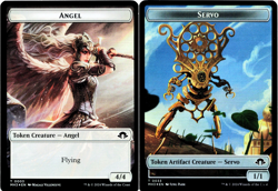 Angel (0003) Servo (0033) Double-Sided Token (Foil) - [Modern Horizons 3] MTG - Image 1