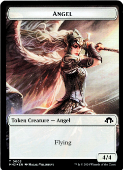 Angel (0003) Servo (0033) Double-Sided Token (Foil) - [Modern Horizons 3] MTG - Image 2