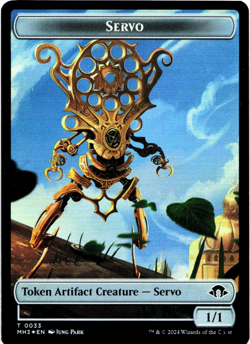 Angel (0003) Servo (0033) Double-Sided Token (Foil) - [Modern Horizons 3] MTG - Image 3