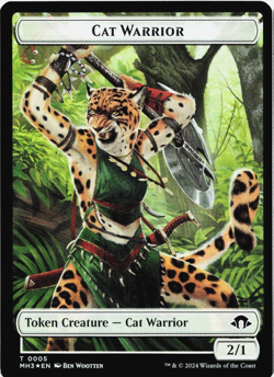 Phyrexian Germ / Cat Warrior Double-Sided Token (FOIL) - [Modern Horizons 3] MTG - Image 2