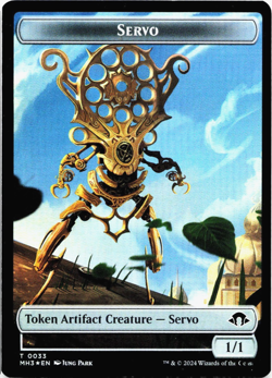 Servo / Cat Warrior Double-Sided Token (FOIL) - [Modern Horizons 3] MTG - Image 3