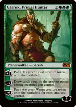 MTG - Garruk, Primal Hunter - Magic 2013 - MP, English Magic FLAT RATE SHIP - Image 1
