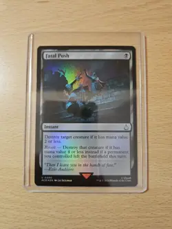 Fatal Push Foil Uncommon, Assassin's Creed #090, MTG Magic The Gathering - Image 1