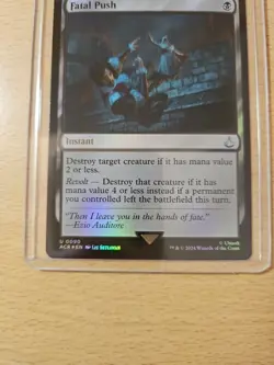 Fatal Push Foil Uncommon, Assassin's Creed #090, MTG Magic The Gathering - Image 2