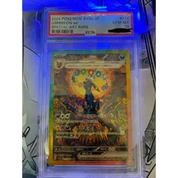 PSA 10 Pokemon Card Umbreon Ex Special Art Rare SV8a JP 2024 #217 - Image 2