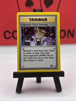 Imposter Oak's Revenge 76/82 Team Rocket WOTC Pokemon TCG Regular 1999 LP - Image 2