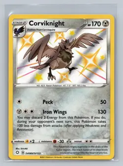 Corviknight SV089/SV122 Shiny Rare Shining Fates Shiny Vault Pokemon NM - Image 1