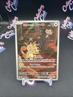 Pokemon Team Rocket's Meowth 203/182 Sv10: Destined Rivals Illustration Rare Ho… - Image 1