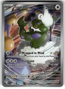 Tornadus (Pokemon Center Exclusive) 210 Holo Scarlet & Violet Promo Pokemon NM - Image 1