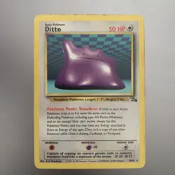 Pokemon TCG WOTC | Ditto 18/62 Non Holo | Fossil Set Rare HP - Image 2