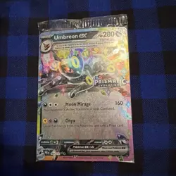 Pokemon Prismatic Evolutions Umbreon ex 60/131 Surprise Box Stamped Promo Sealed - Image 1