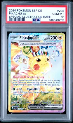 2024 Pokemon Sturmische Funken Pikachu PSA 10 Gem Mint #238 Deutsch - Image 2