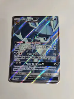 Pokemon Glaceon GX Sm-Ultra Prism 141/156 Full Art Ultra Rare Holo 200 HP GX - Image 1