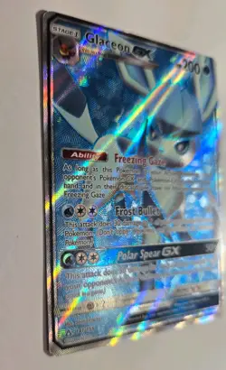 Pokemon Glaceon GX Sm-Ultra Prism 141/156 Full Art Ultra Rare Holo 200 HP GX - Image 3