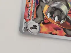 Pokemon Team Rocket's Houndoom Full Art Holo Illustration Rare 191/182 FREE SHIP - Image 5
