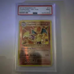 Pokemon Charizard 11/108 Evolutions Reverse Foil PSA 9 English 2016 TCG - Image 1
