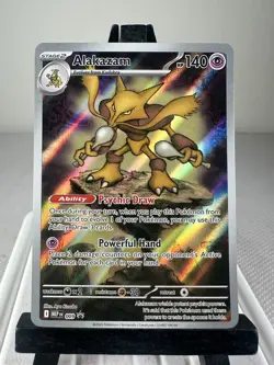 Pokemon TCG Alakazam 009 Black Star Holo Promo ME: Mega Evolution - Image 1