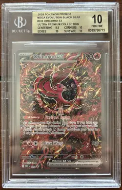 Pokemon Oricorio EX Promo 024 Black Star Holo BGS Pristine 10 Pop 140 - Image 1