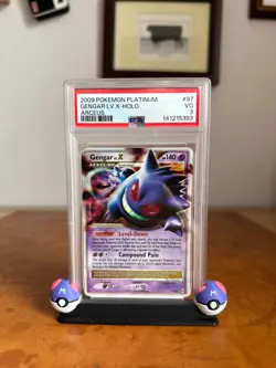 2009 POKEMON PLATINUM ARCEUS #97 GENGAR LV.X-HOLO PSA 3 - Image 1