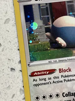 Pokemon TCG Snorlax 55/78 Pokemon GO Cosmos Holo SWIRL NM (OC) - Image 3