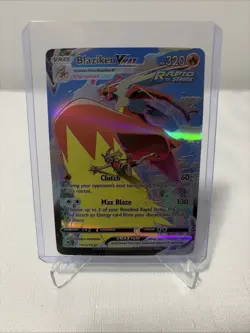 Pokemon TCG Blaziken VMAX Ultra Rare SWSH: Silver Tempest TG15/TG30 NM Holo - Image 1