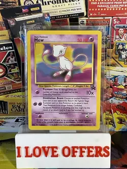 POKEMON MEW BLACK STAR PROMO CARD #8 C STORE MORE RARE #2 SEE PICTURES - Image 1