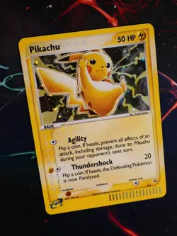 LP/MP Pokemon PIKACHU Card(Nintendo)BLACK STAR PROMO Set #012 EX Tin Holo Foil#4 - Image 1