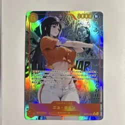 One Piece Nico Robin baseball waifu card - Image 1